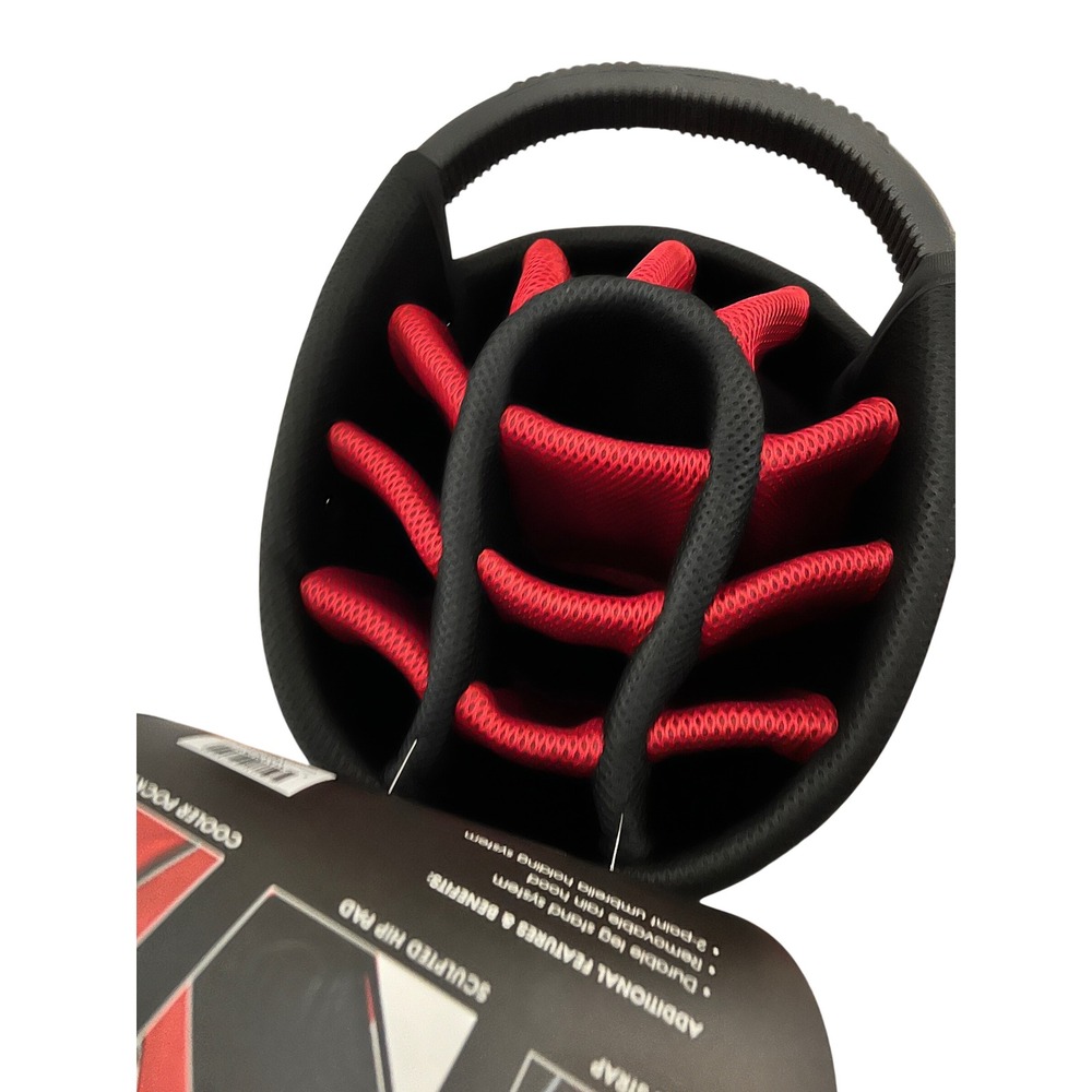 Team Effort Georgia Bulldogs Caddie Carry Hybrid Golf Bag 14-Way Black Red NEW - Picture 8 of 10
